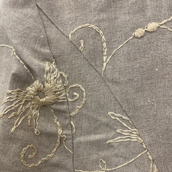 VINTAGE VICTOIRE PARIS linen 2pc skirt suit - Picture 4 of 7